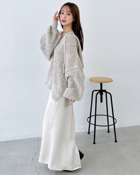 INGNI(イング) サテンマーメイドスカート アイボリー