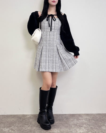 INGNI（イング） インヒール厚底ロングブーツ ｸﾛ