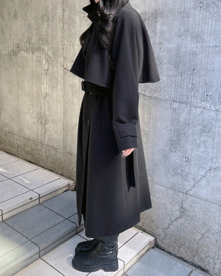 INGNI（イング） 2Wayカラーロングコート ｸﾛ