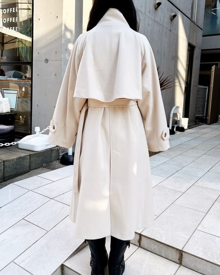 INGNI（イング） 2Wayカラーロングコート ｱｲﾎﾞﾘｰ