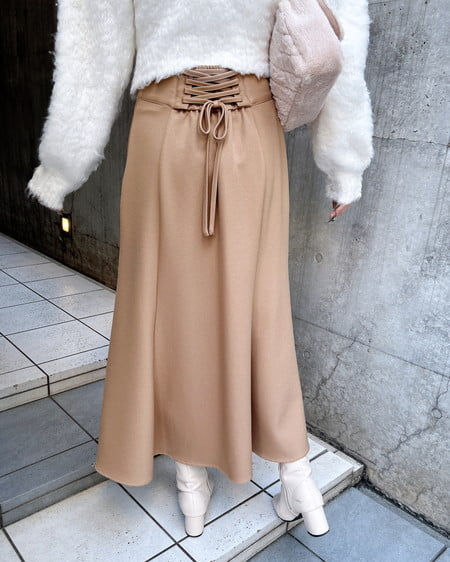 【11／4までの限定価格】【WEB限定】バックレースアップマーメイドスカート