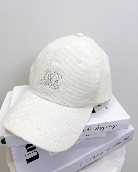 ラインストーンロゴキャップ