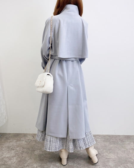 INGNI（イング） 2Wayカラーロングコート ｸﾞﾚｰ