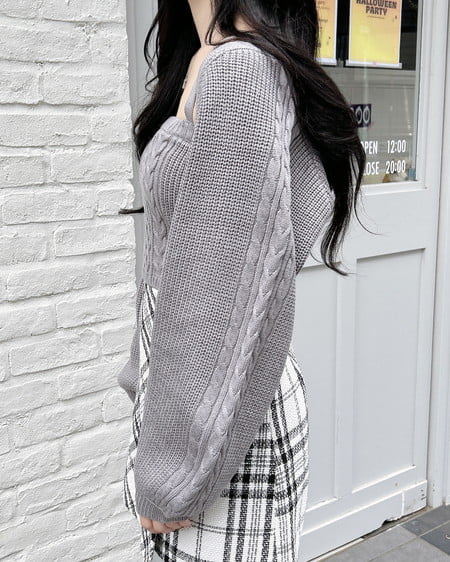 INGNI（イング） ケーブルボレロニットアンサンブル ｸﾞﾚｰ