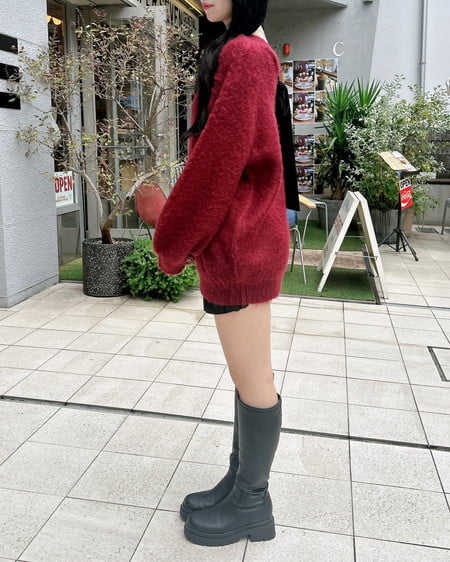 INGNI(イング) インヒール厚底ロングブーツ クロ