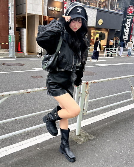 INGNI(イング)  フェイクファー襟Aラインコート