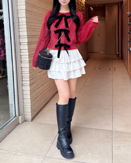 INGNI（イング） フリルミニスカパン ｵﾌﾎﾜｲﾄ