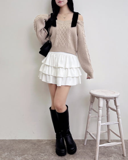 INGNI(イング) インヒール厚底ロングブーツ クロ