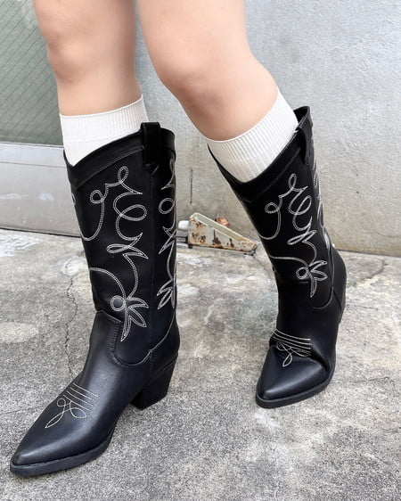 INGNI(イング) ウエスタンブーツ クロ