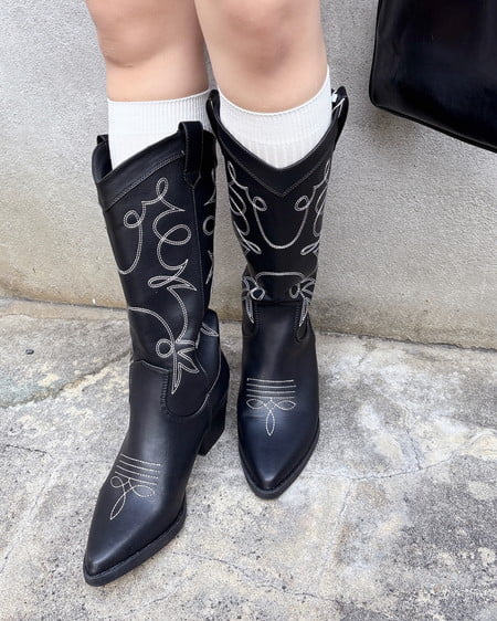 INGNI(イング) ウエスタンブーツ クロ