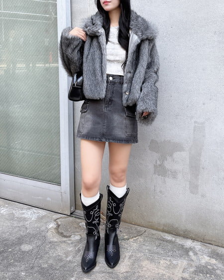 INGNI(イング) ウエスタンブーツ クロ