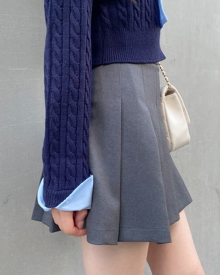 INGNI（イング） プリーツミニスカパン ｸﾞﾚｰ