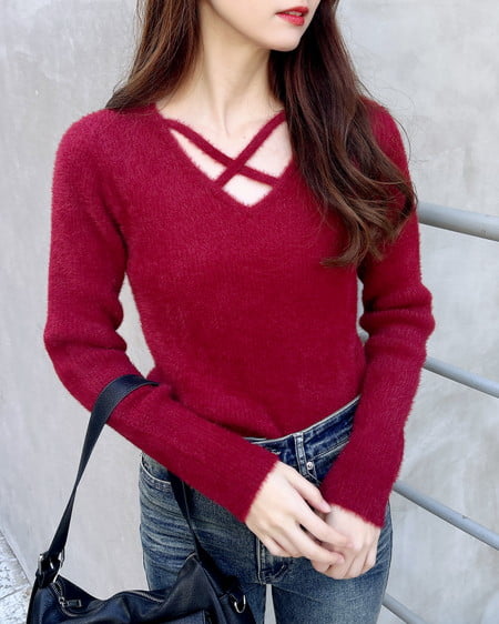 INGNI（イング） フェザークロスニット ﾎﾞﾙﾄﾞｰ