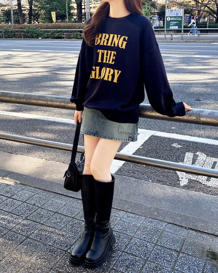 INGNI（イング） 3段ビッグロゴニット ｺﾝ/ﾏｽﾀｰﾄﾞ