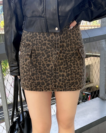 アソート柄カーゴミニスカート