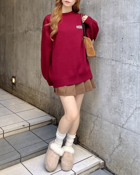 INGNI（イング） サイドベルトプリーツスカパン ﾌﾞﾗｳﾝ