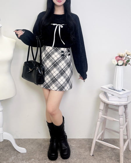 INGNI（イング） インヒール厚底バイカーブーツ ｸﾛ