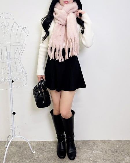 INGNI（イング） フリンジボリュームストール ﾋﾟﾝｸ/A