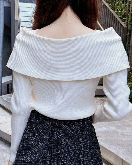 INGNI(イング) 2wayオフショルニット オフホワイト