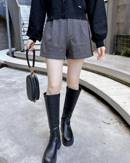 INGNI(イング) インヒール厚底ロングブーツ クロ