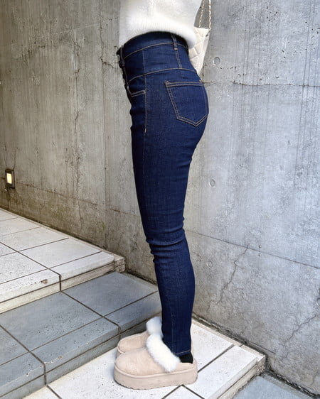 INGNI(イング) 厚底フェイクムートンサンダル ベージュ