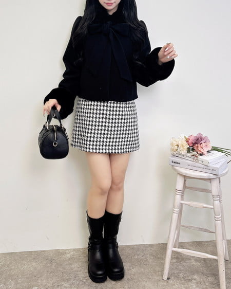 INGNI（イング） ビット付アソート柄タイトミニスカパン ﾁﾄﾞﾘ