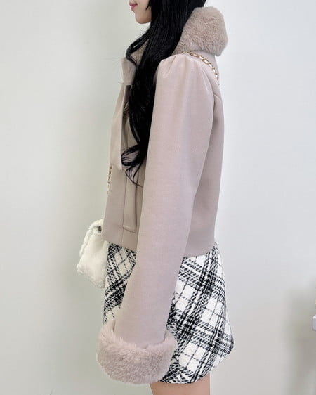 INGNI（イング） マルチWayビッグリボンショート丈コート ﾋﾟﾝｸ