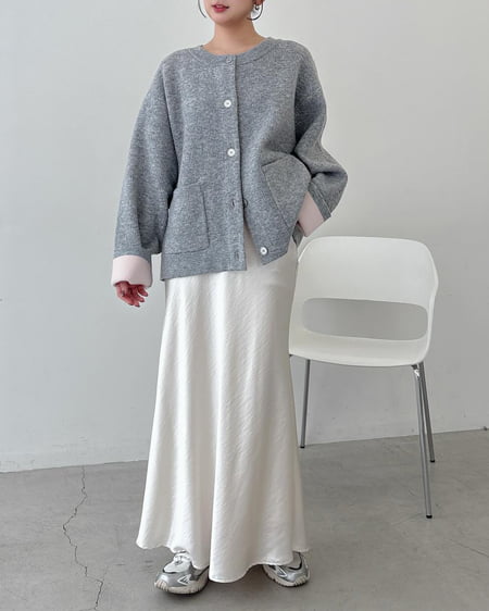 INGNI(イング) サテンマーメイドスカート アイボリー