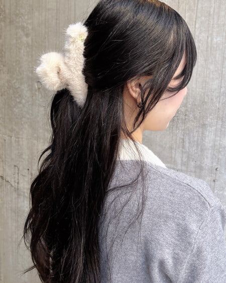 INGNI（イング） エコファークリップ ﾍﾞｰｼﾞｭ