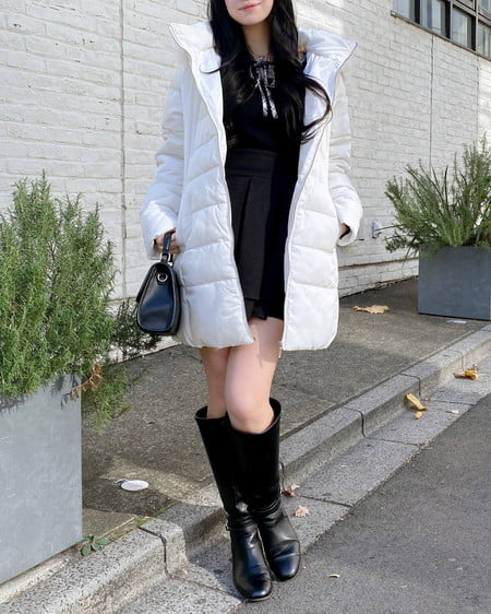 INGNI（イング） バックレースアップタックフレアスカート／A ｸﾛ