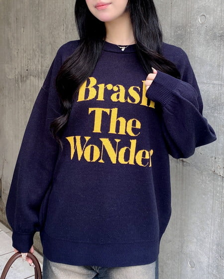 INGNI（イング） 3段ロゴニット ｺﾝ/ﾏｽﾀｰﾄﾞ