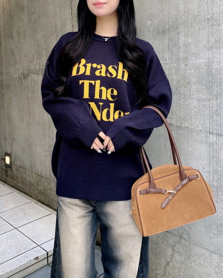 INGNI（イング） 3段ロゴニット ｺﾝ/ﾏｽﾀｰﾄﾞ