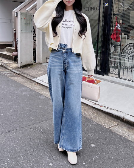 INGNI（イング） ショート丈スポンディッシュニットカーディガン ｱｲﾎﾞﾘｰ