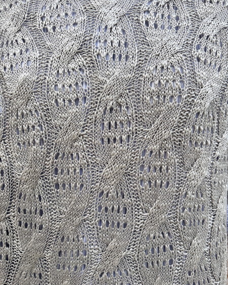 INGNI(イング) 透かし編みニットプルオーバー グレー