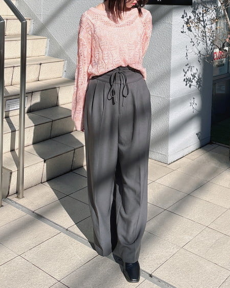 INGNI（イング） 透かし編みニットプルオーバー ﾋﾟﾝｸ