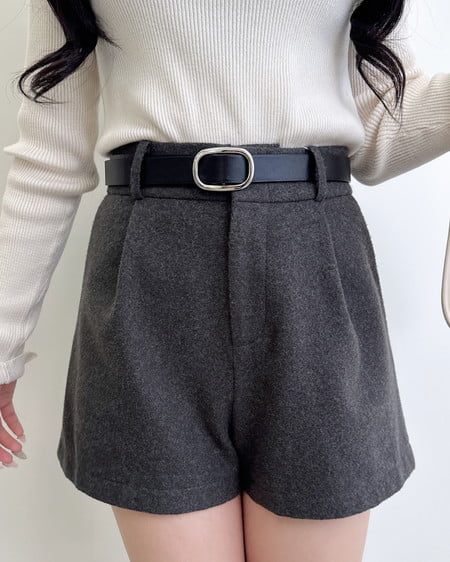 INGNI(イング) ウール混ショートパンツ グレー