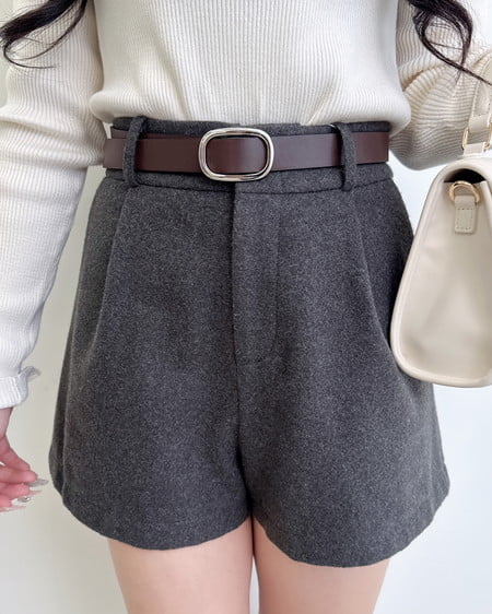 INGNI(イング) ウール混ショートパンツ グレー