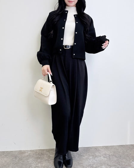 INGNI（イング） ボトル袖金ボタンニット ｵﾌﾎﾜｲﾄ