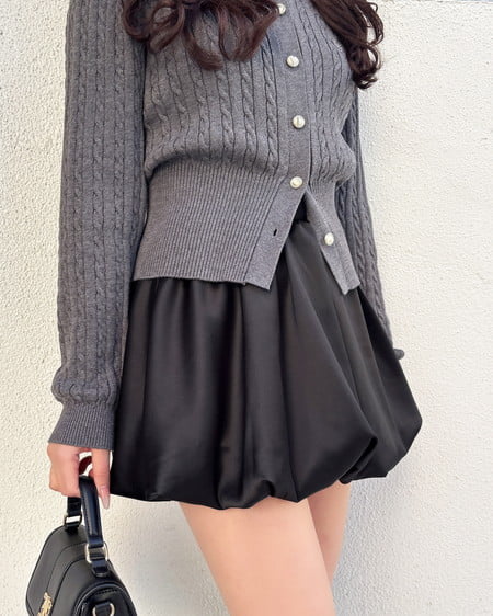 【プレミアムライン INGNI SOELA】サテンバルーンスカパン