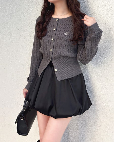 INGNI（イング） サテンバルーンスカパン ｸﾛ