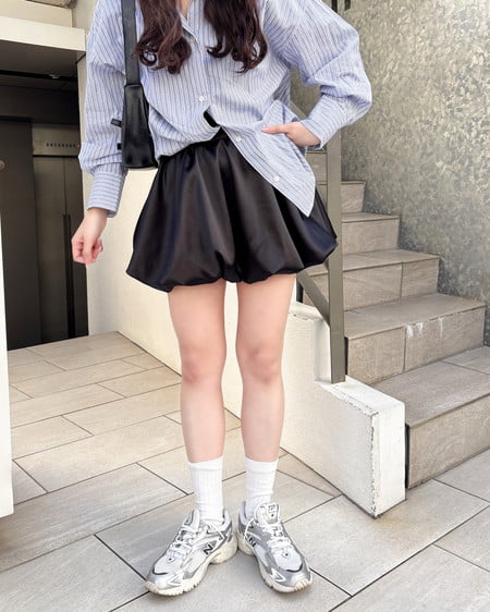 INGNI（イング） サテンバルーンスカパン ｸﾛ