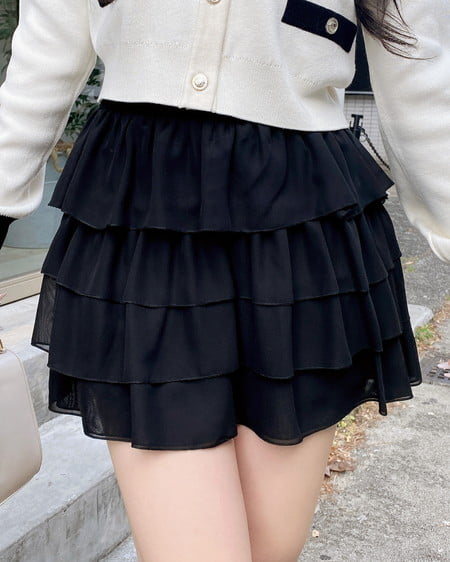 シアーフリルミニスカパン