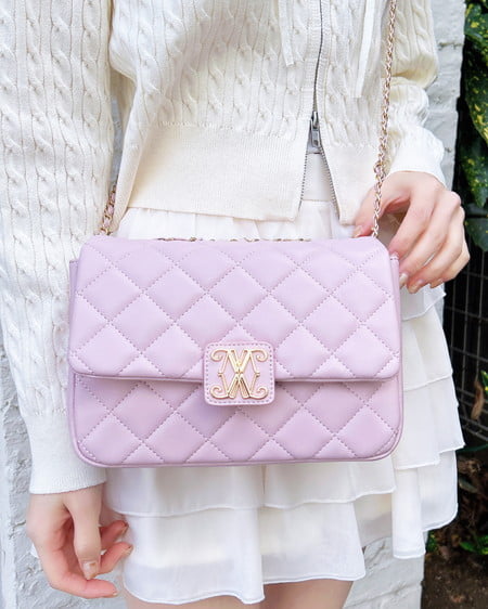 INGNI（イング） エンブレム付キルティングショルダーバッグ ﾋﾟﾝｸ