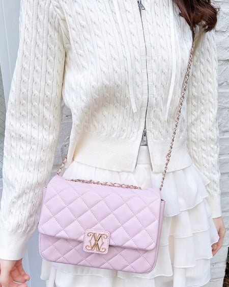 INGNI（イング） エンブレム付キルティングショルダーバッグ ﾋﾟﾝｸ