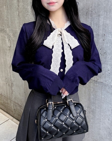 INGNI（イング） レースボウタイニット ｺﾝ