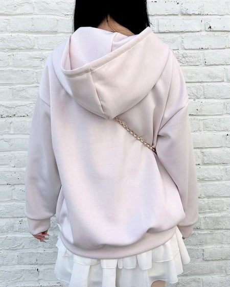 INGNI（イング） 胸プレート付ダンボールダブルジップパーカー ﾗｲﾄﾋﾟﾝｸ