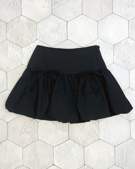 INGNI（イング） リボンバルーンミニスカパン ｸﾛ