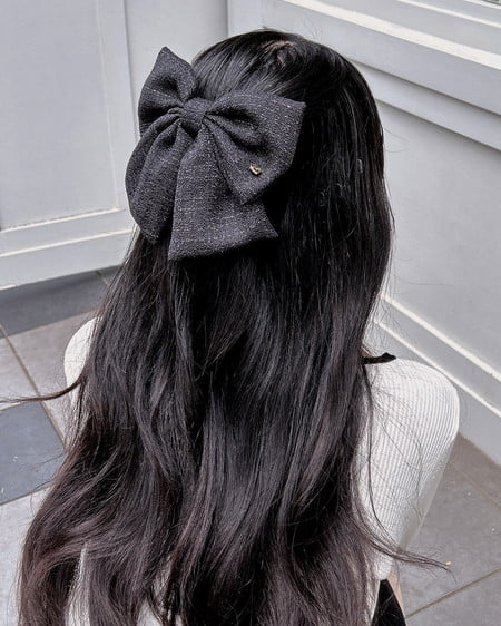 ツイードリボンバレッタ