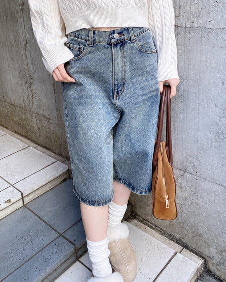 INGNI（イング） デニムハーフパンツ ﾃﾞﾆﾑ/ﾌﾞﾙｰ