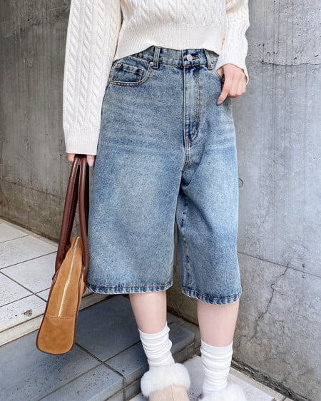 INGNI（イング） デニムハーフパンツ ﾃﾞﾆﾑ/ﾌﾞﾙｰ